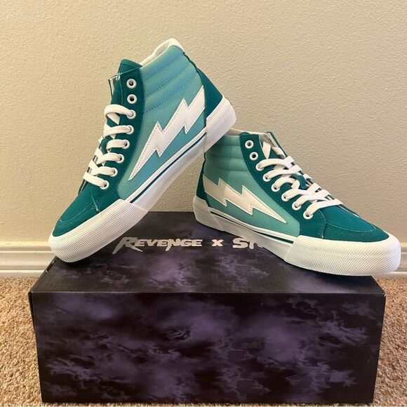 NWT Revenge X Storm Men’s Size 11 Hi-Top Bright Turg Sea Grn Shoes